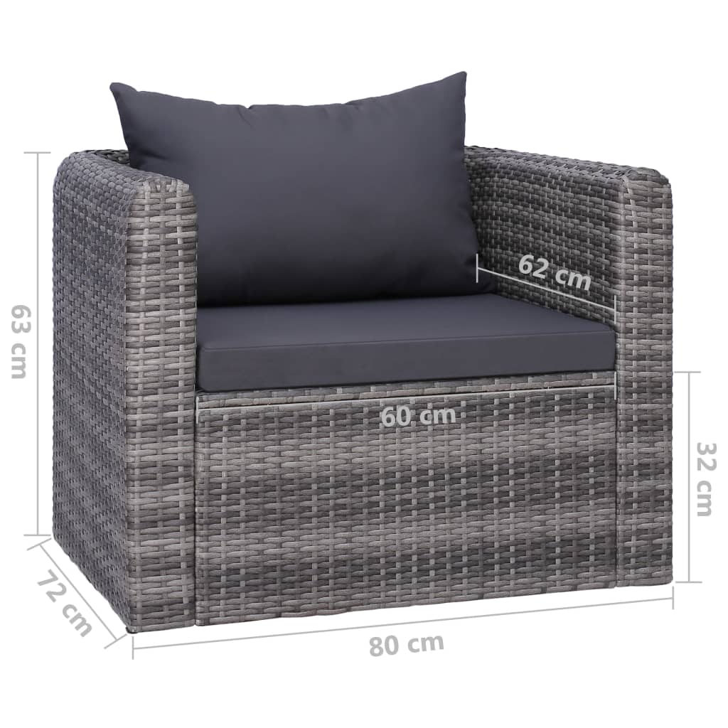 Gartensofa Ecksofa Poly Rattan Sessel 2 3 4-Sitzer-Sofa Loungemöbel Sitzgruppe