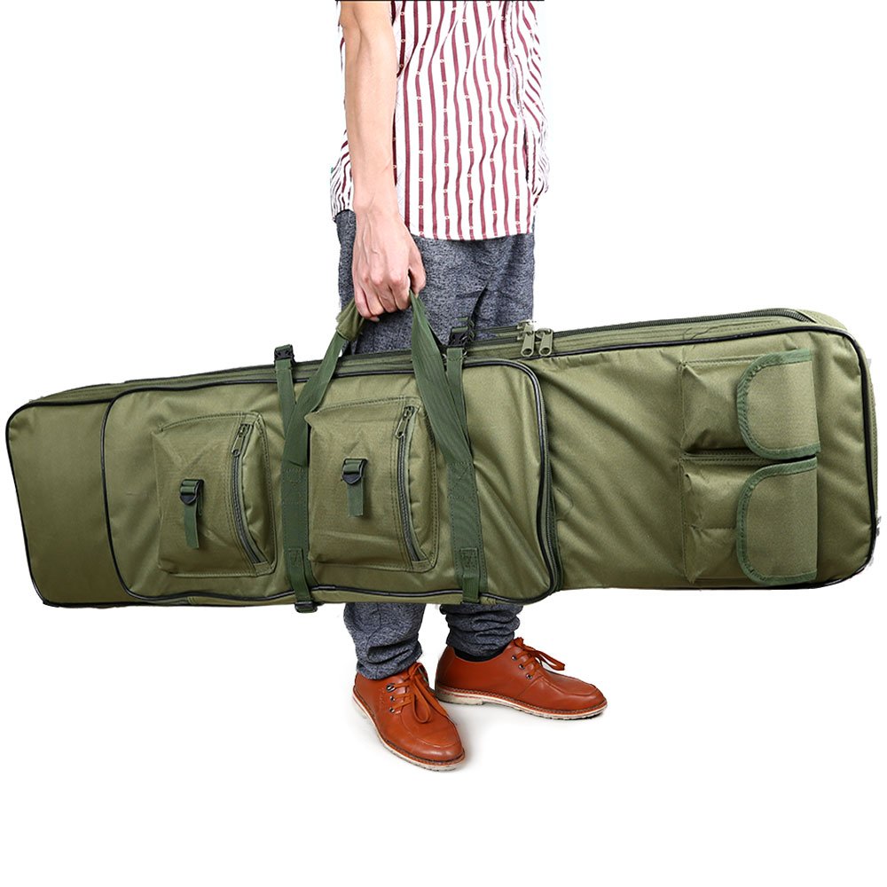 118cm Tactical Rifle Bag Large Hunting Airsoft Air Gun Shotgun Padded Soft Case