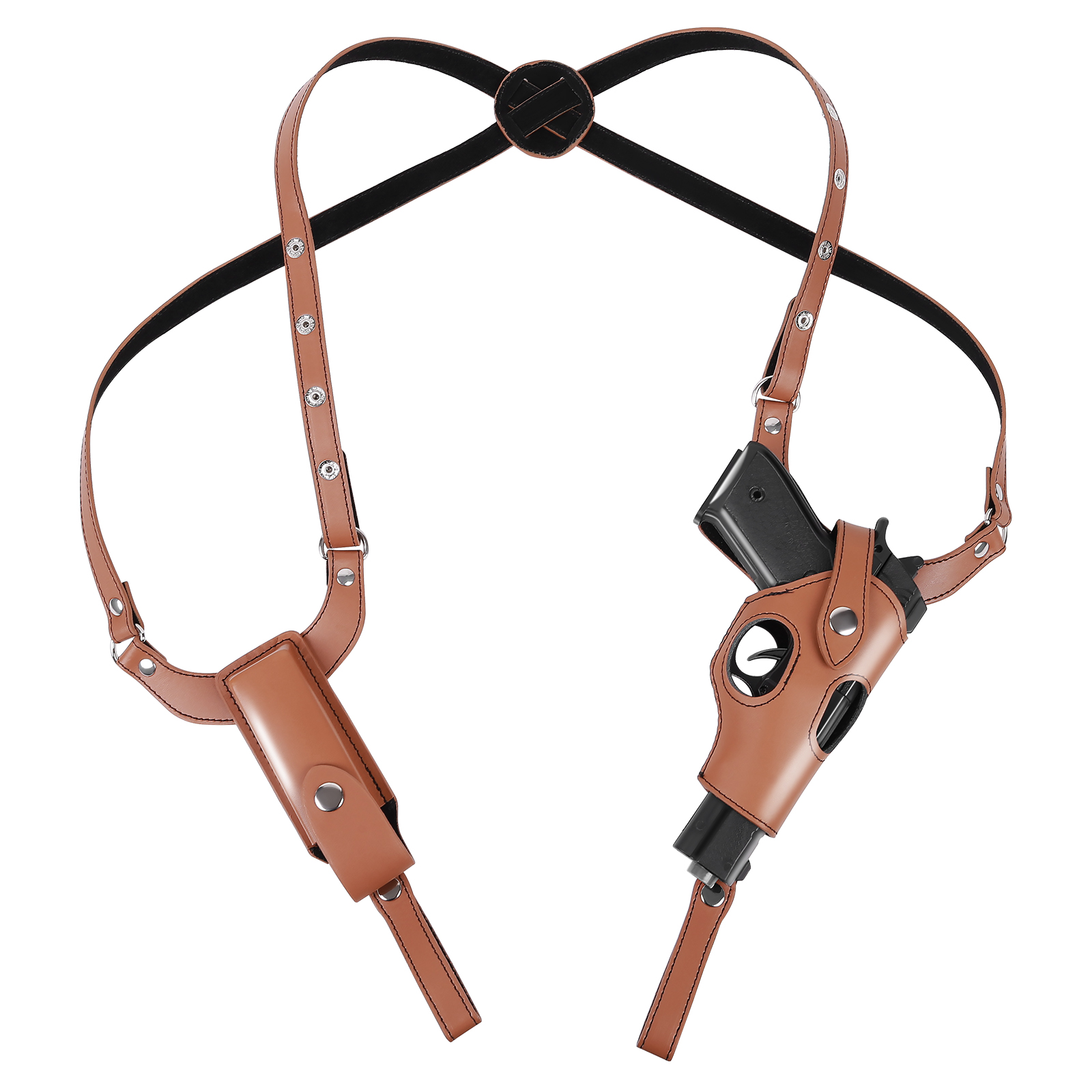 Genuine Leather Tactical Shoulder Underarm Gun Holster Pistol Concealed Carry