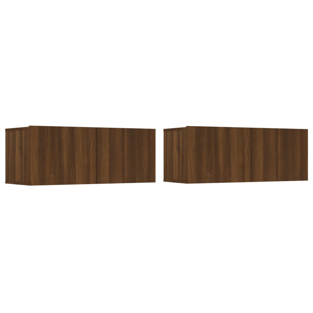 1/2 Stk. TV Schrank Lowboard hängend Schrank Unterschrank Holzwerkstoff DE - Produktbild 1