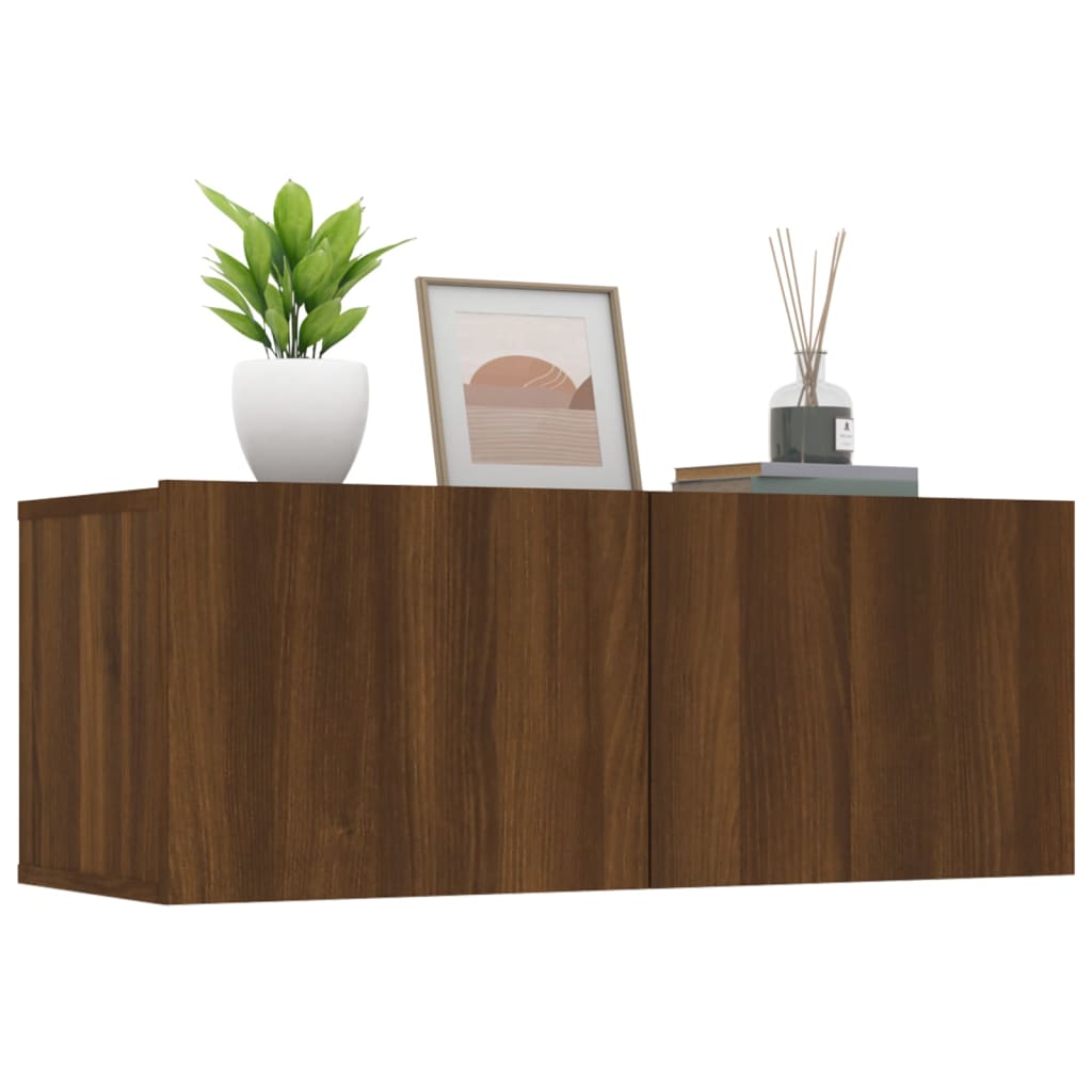 1/2 Stk. TV Schrank Lowboard hängend Schrank Unterschrank Holzwerkstoff DE - Produktbild 3