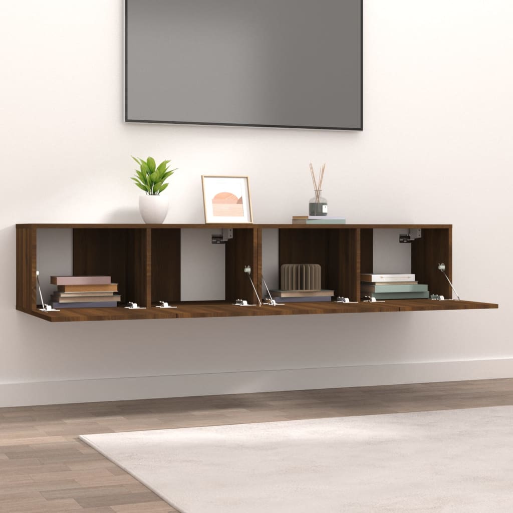 1/2 Stk. TV Schrank Lowboard hängend Schrank Unterschrank Holzwerkstoff DE - Produktbild 2