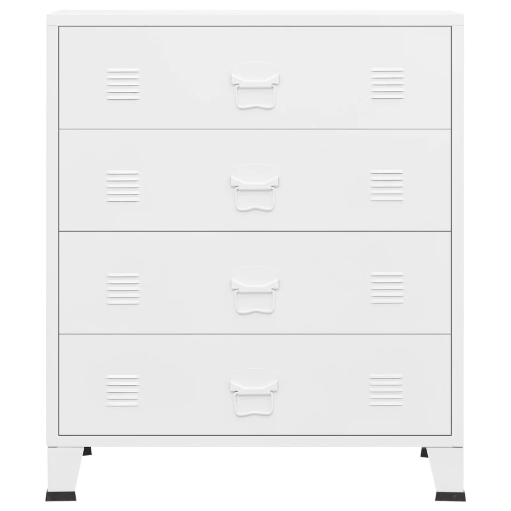 Schubladenschrank Metall Kommode Beistellkommode Flurschrank Schrank Sideboard - Produktbild 2