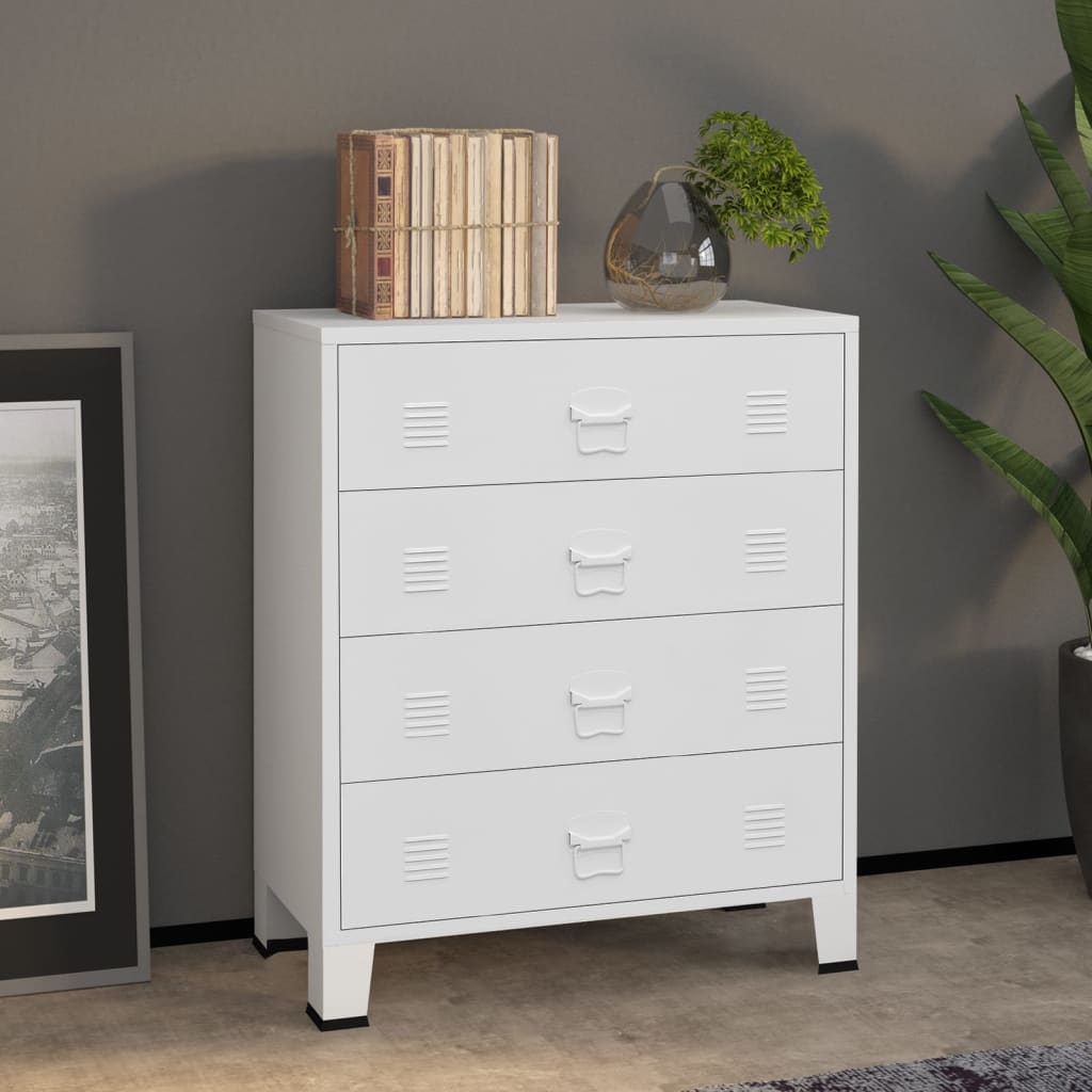 Schubladenschrank Metall Kommode Beistellkommode Flurschrank Schrank Sideboard