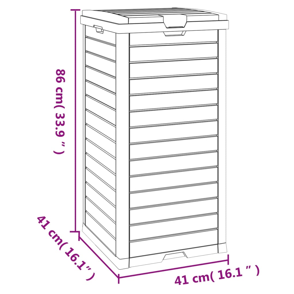 Outdoor Mülltonne Müllbehälter Abfallbehälter Müllbox Polypropylen