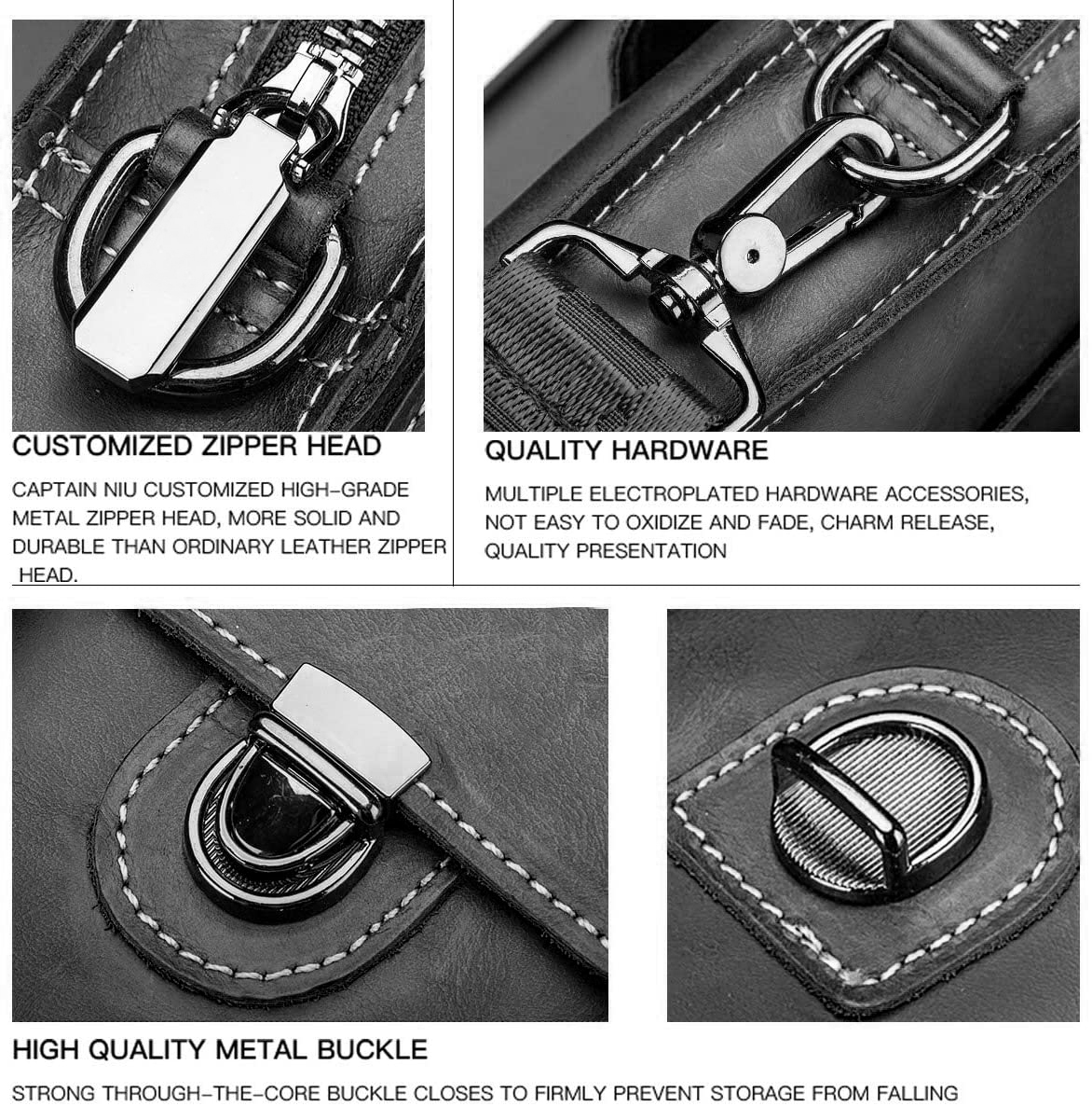 Vintage Mens Messenger Shoulder Bag Genuine Leather Crossbody Waist Belt Pack