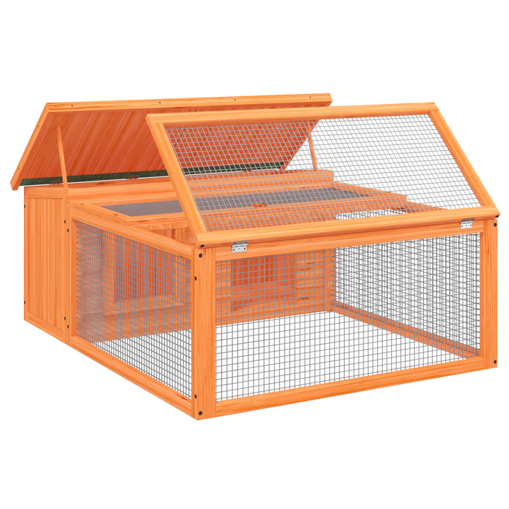 Kaninchenstall Freilauf Auslauf Gehege Stall mit Haus Kaninchen Hasenkäfig - Produktbild 3