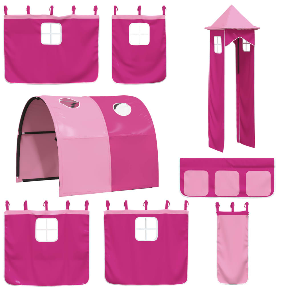 Vorhänge Vorhang Set für Hochbett mit Tunnel Vorhang Set Bettvorhang Polyester - Produktbild 2