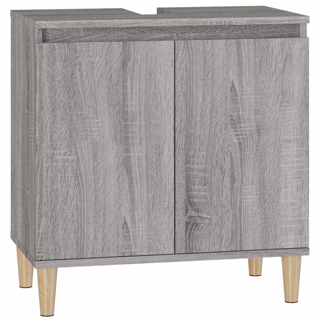 Waschbeckenunterschrank Waschtisch Unterschrank Badschrank Holzwerkstoff 2 Türen - Produktbild 1