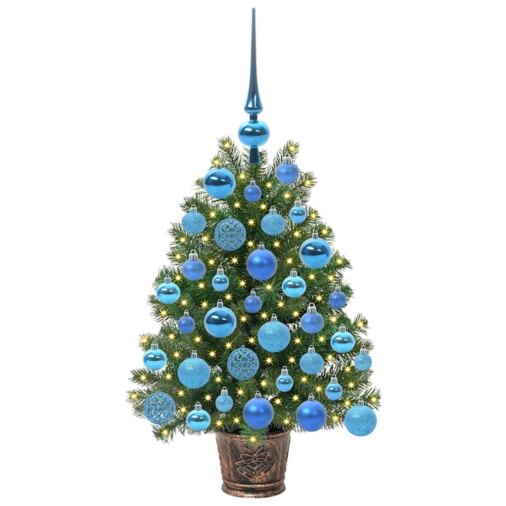 Künstlicher Weihnachtsbaum mit Ständer Grün PE und PVC Baum Indoor DE - Produktbild 2