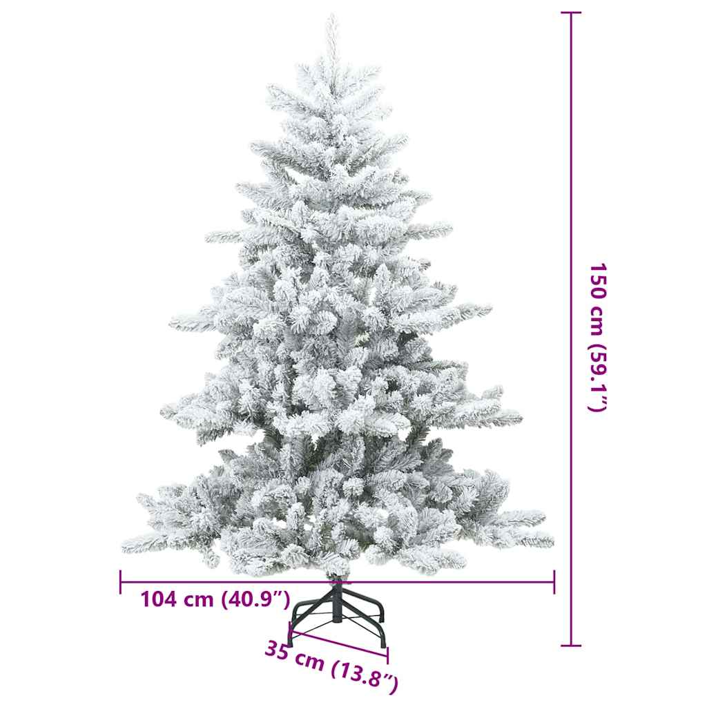 Künstlicher klappbarer Weihnachtsbaum mit Ständer PVC, Stahl Baum vidaXL - Produktbild 3