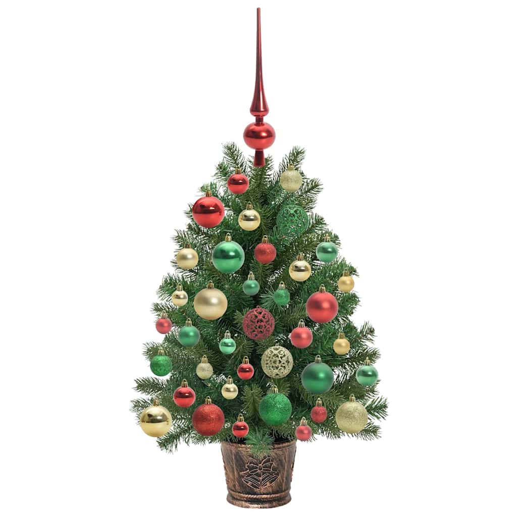 Künstlicher Weihnachtsbaum mit Ständer Grün PE und PVC Baum Indoor vidaXL - Produktbild 5