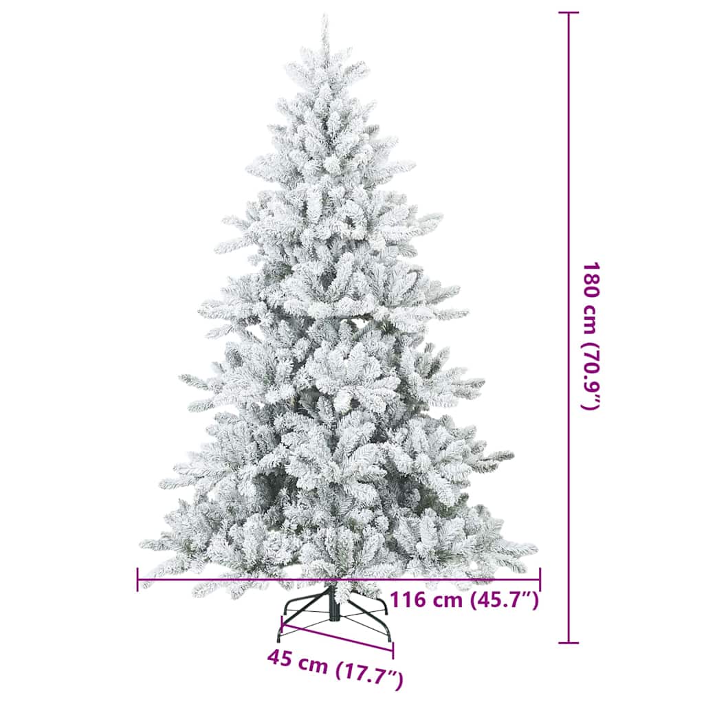 Künstlicher klappbarer Weihnachtsbaum mit Ständer PVC, Stahl Baum vidaXL - Produktbild 4