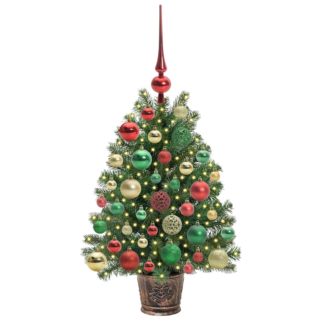 Künstlicher Weihnachtsbaum mit Ständer Grün PE und PVC Baum Indoor vidaXL - Produktbild 2
