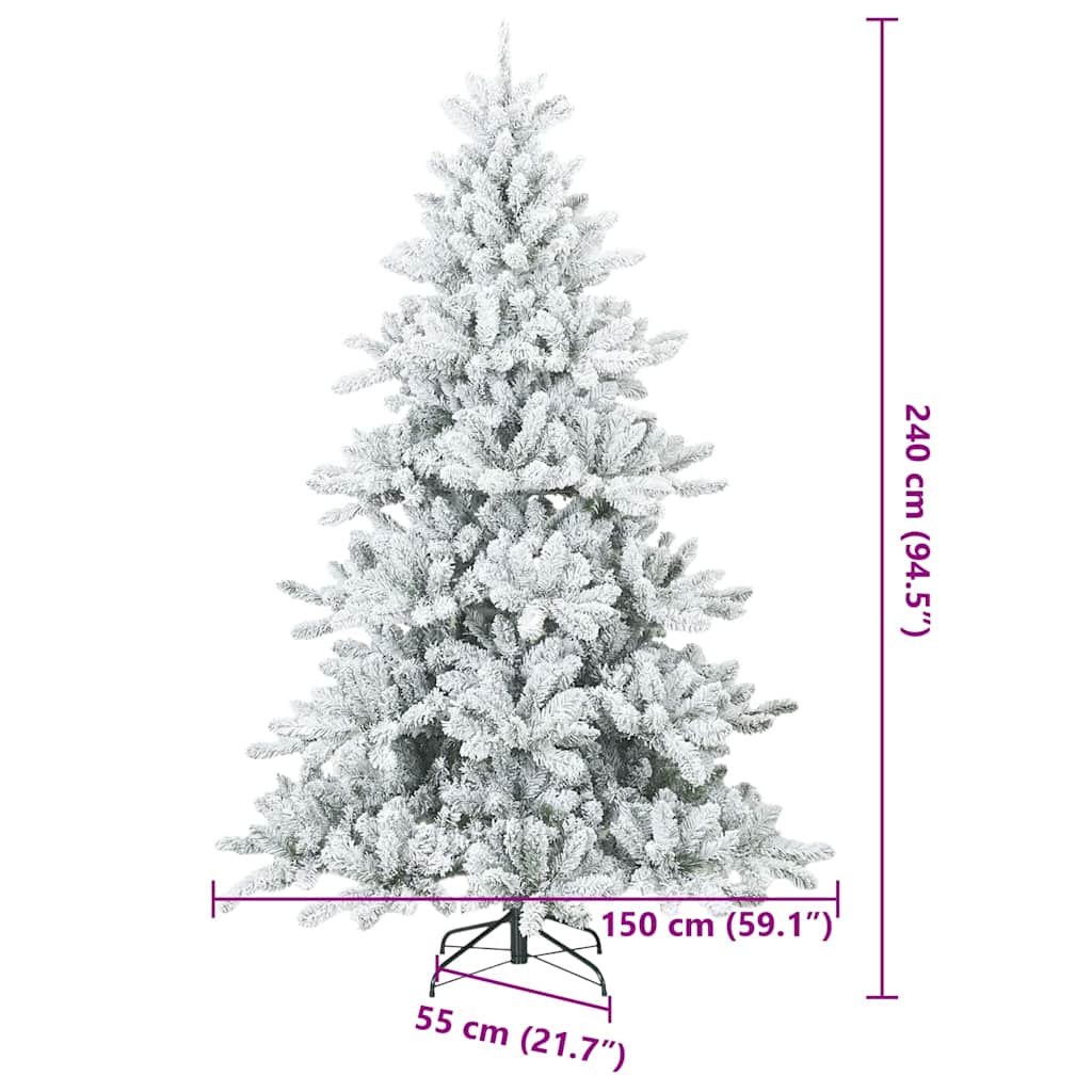 Künstlicher klappbarer Weihnachtsbaum mit Ständer PVC, Stahl Baum vidaXL - Produktbild 6