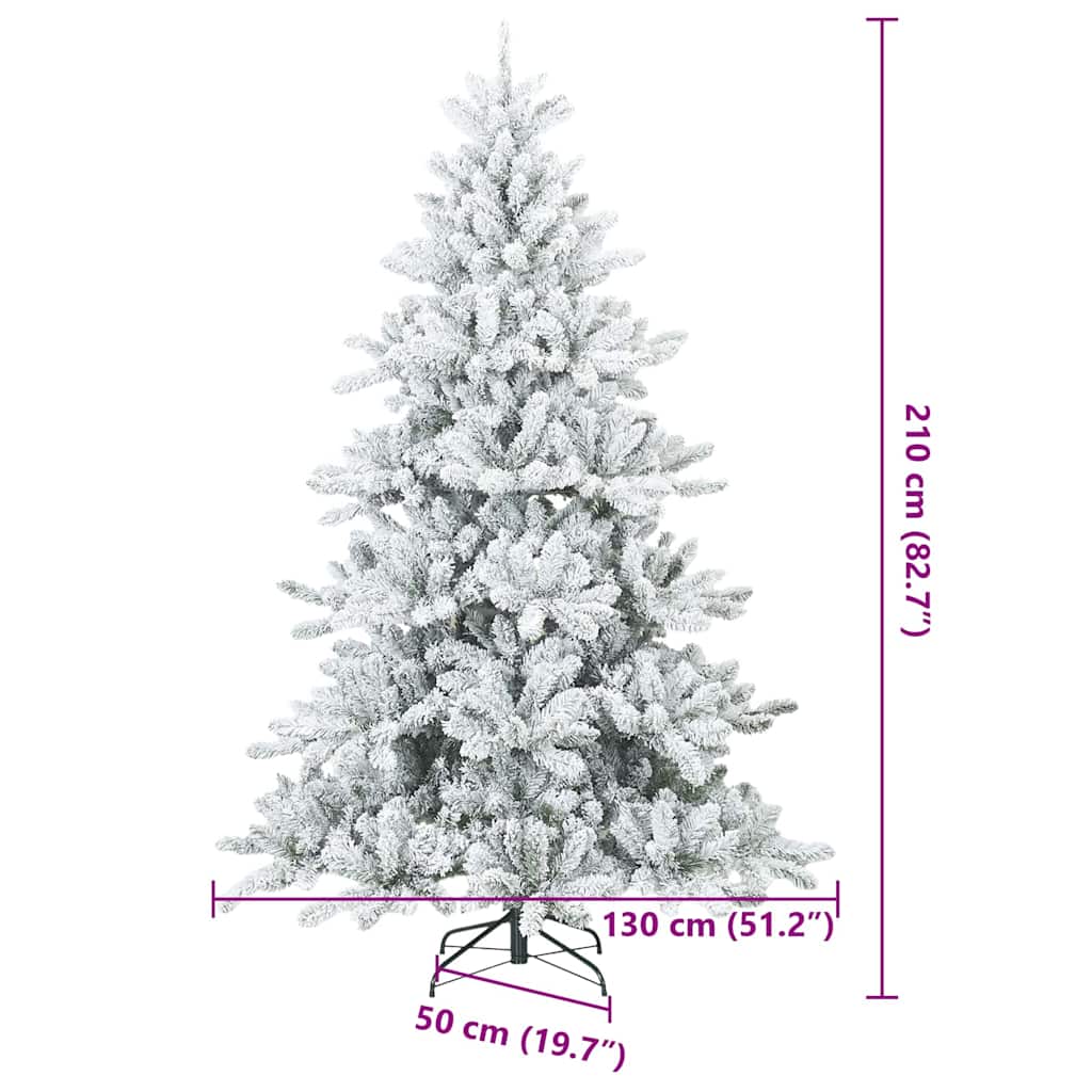 Künstlicher klappbarer Weihnachtsbaum mit Ständer PVC, Stahl Baum vidaXL - Produktbild 5