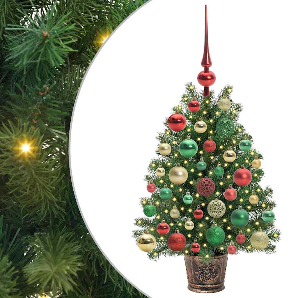 Künstlicher Weihnachtsbaum mit Ständer Grün PE und PVC Baum Indoor vidaXL - Produktbild 1