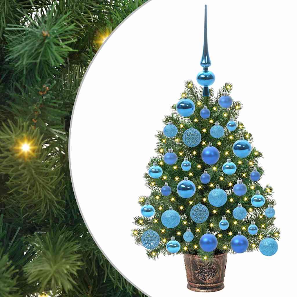 Künstlicher Weihnachtsbaum mit Ständer Grün PE und PVC Baum Indoor DE - Produktbild 1