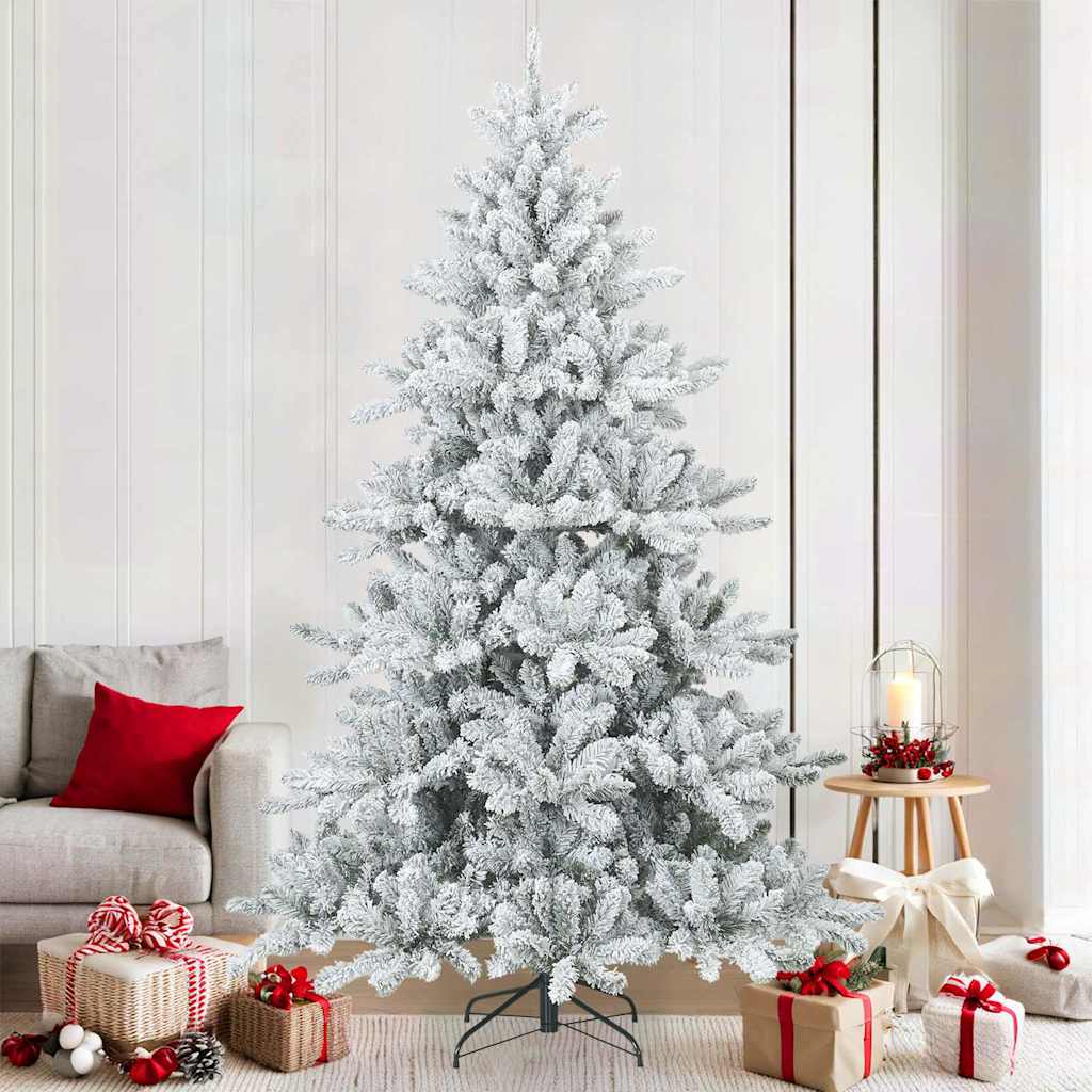 Künstlicher klappbarer Weihnachtsbaum mit Ständer PVC, Stahl Baum vidaXL