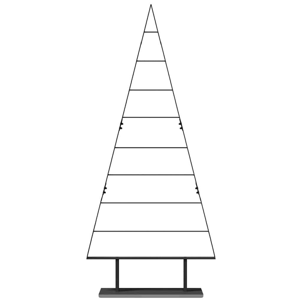 Metall Weihnachtsbaum mit Ständer Schwarz Stahl Metallbaum Moderner vidaXL - Produktbild 3