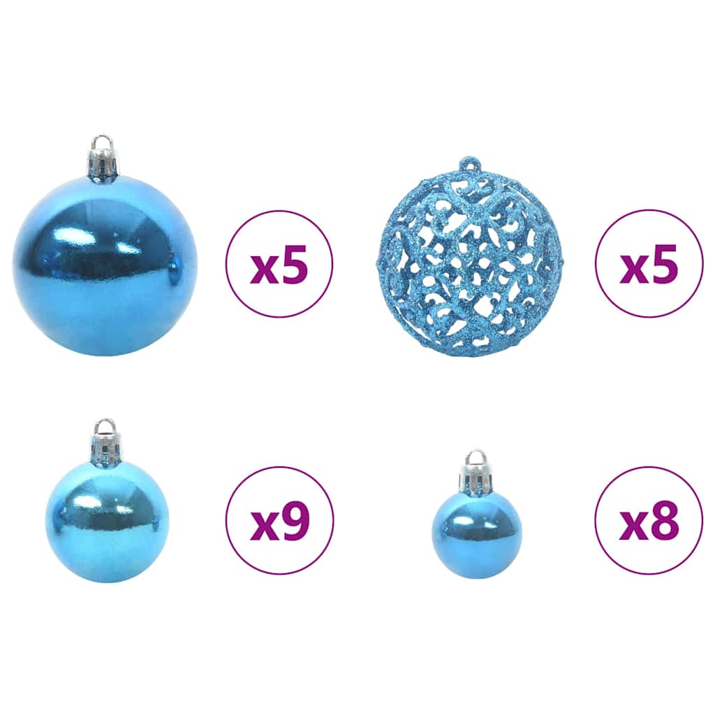 Künstlicher Weihnachtsbaum mit Ständer Grün PE und PVC Baum Indoor DE - Produktbild 7