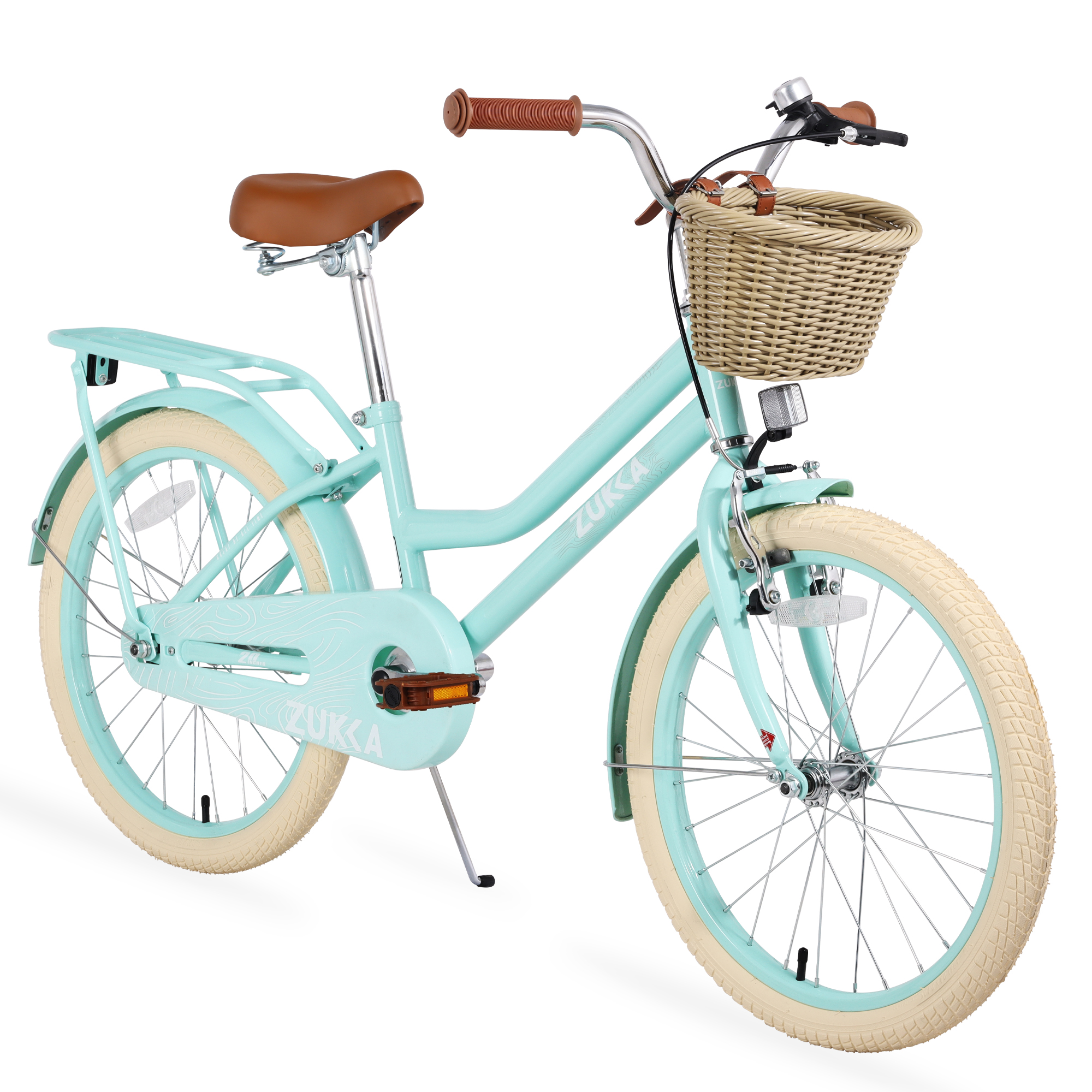 Boys Girls Beginner Bike with Basket for 7-10 Years Old Kids 20" Wheel Bicycle