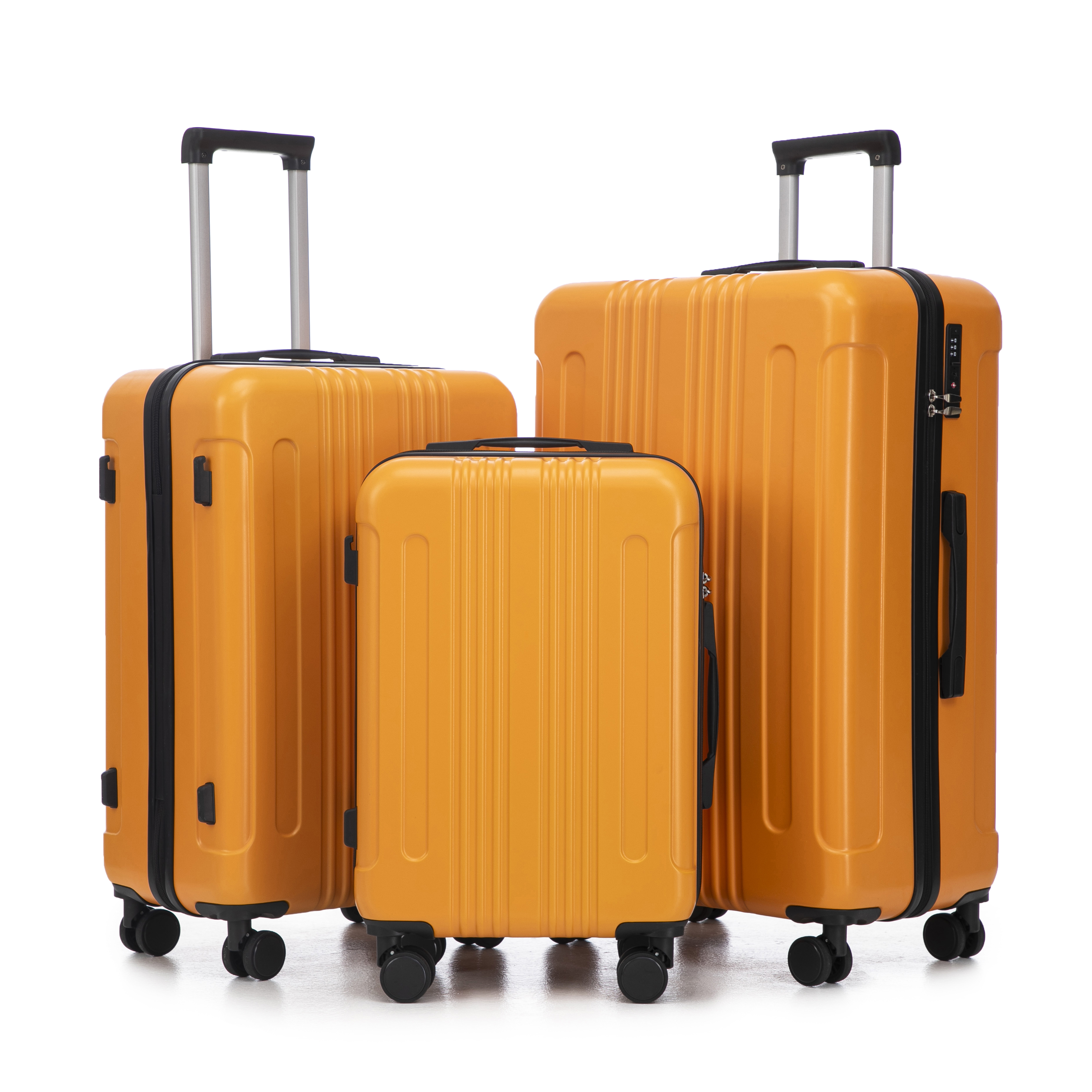 Set Abs Hardshell Carry On Suitcase With Spinner & Tsa Lock