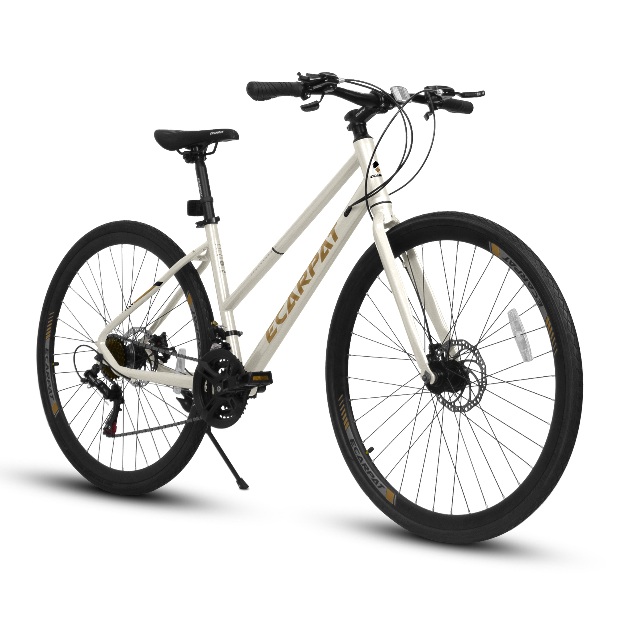 Road Riding Bike with Aluminum Alloy Wheels Disc Brakes 21-Speed Gear System New