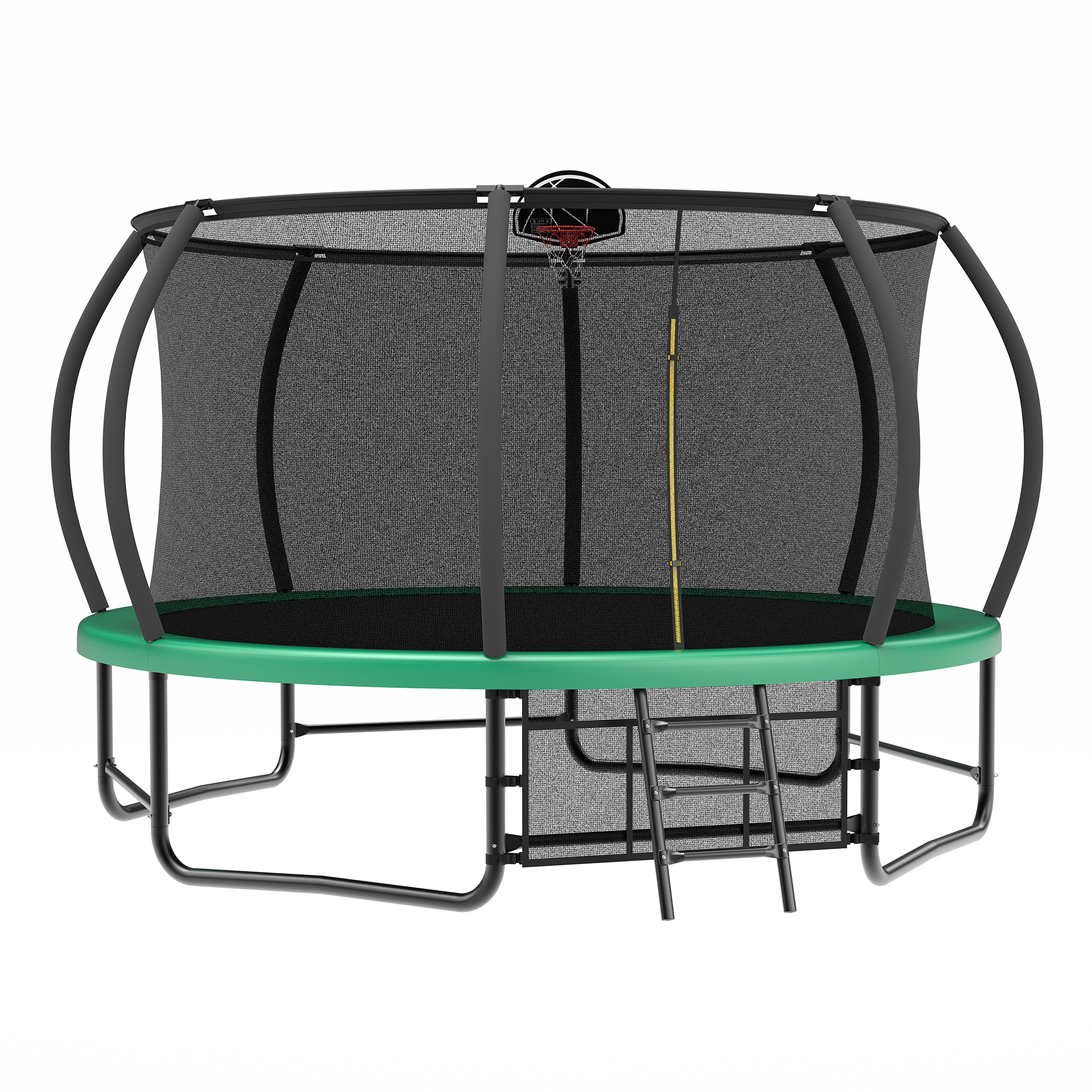 14ft Recreational Trampolines with Ladder ASTM Approval Adults Kids Trampoline