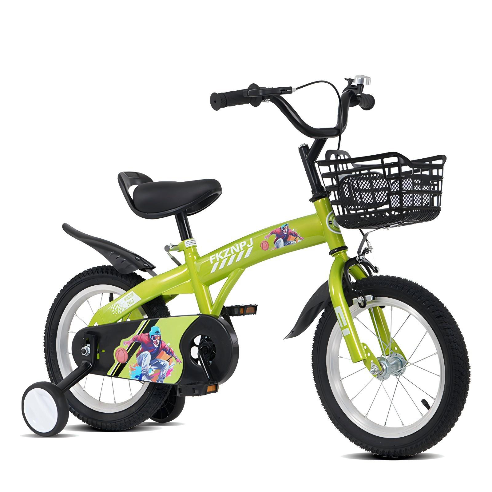 18inch Boys Girls Beginner Bike with Training Wheels for 5-1