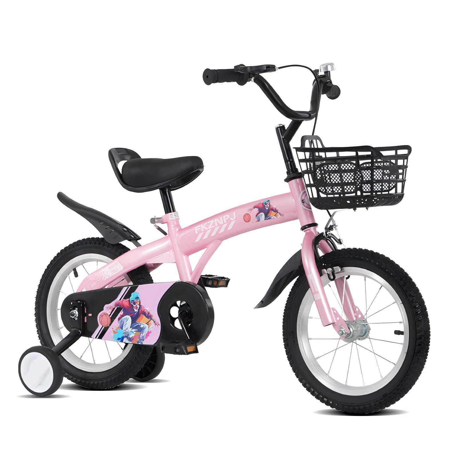 18inch Boys Girls Beginner Bike with Training Wheels for 5-1