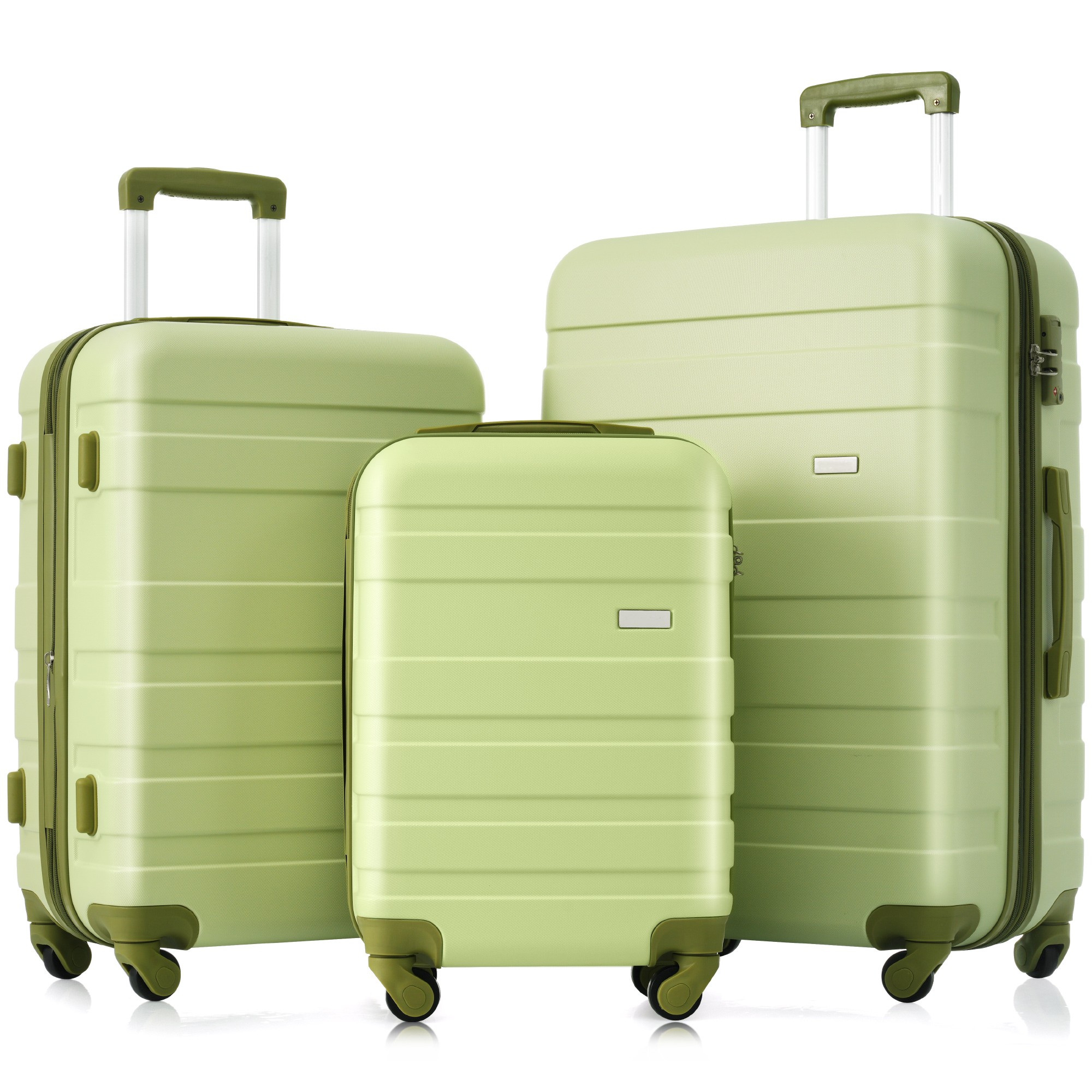 Set Hardshell Carry On Suitcase 20''24''28'' With Spinner & 