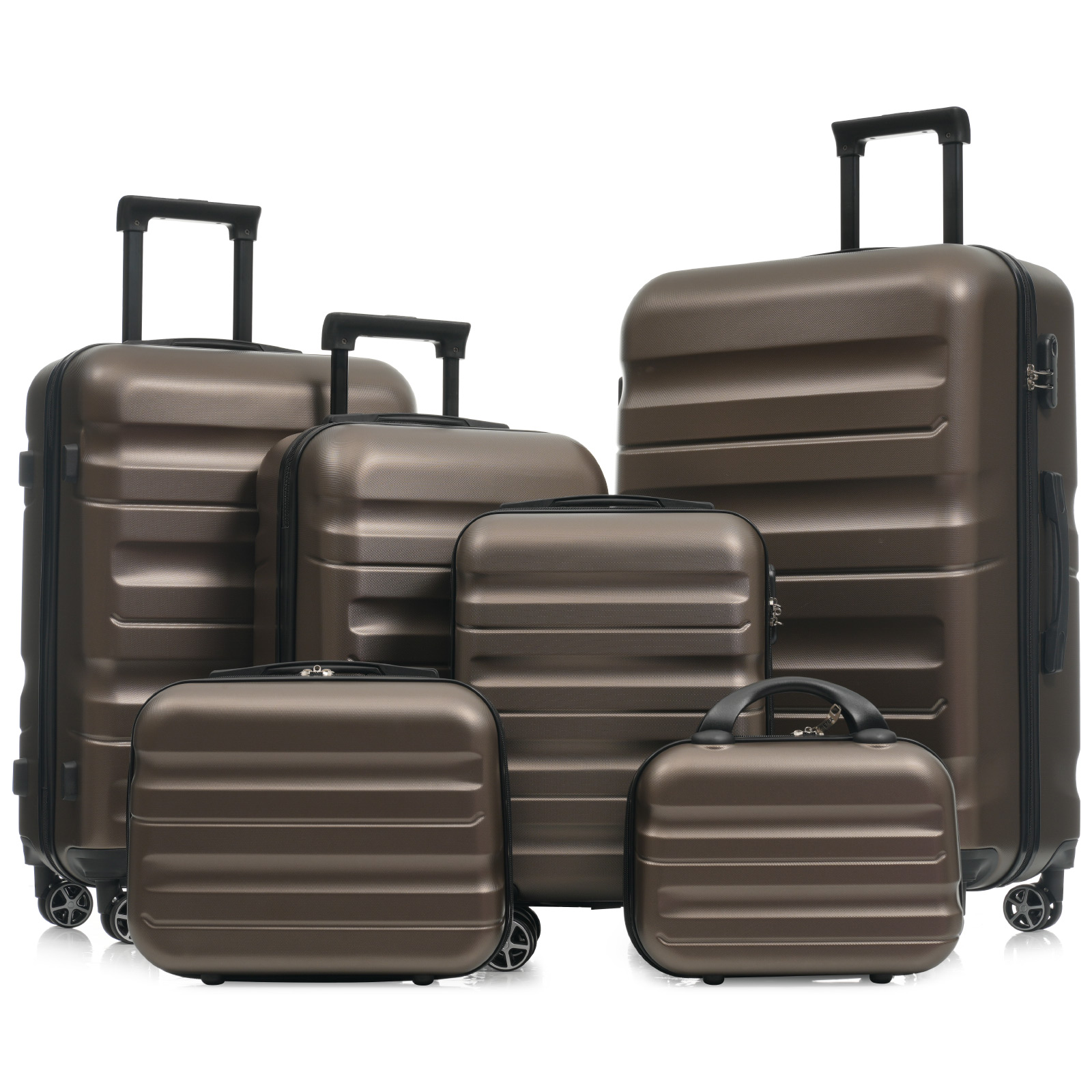 Set Hardshell Carry On Suitcase With Spinner Check-in Sizes 