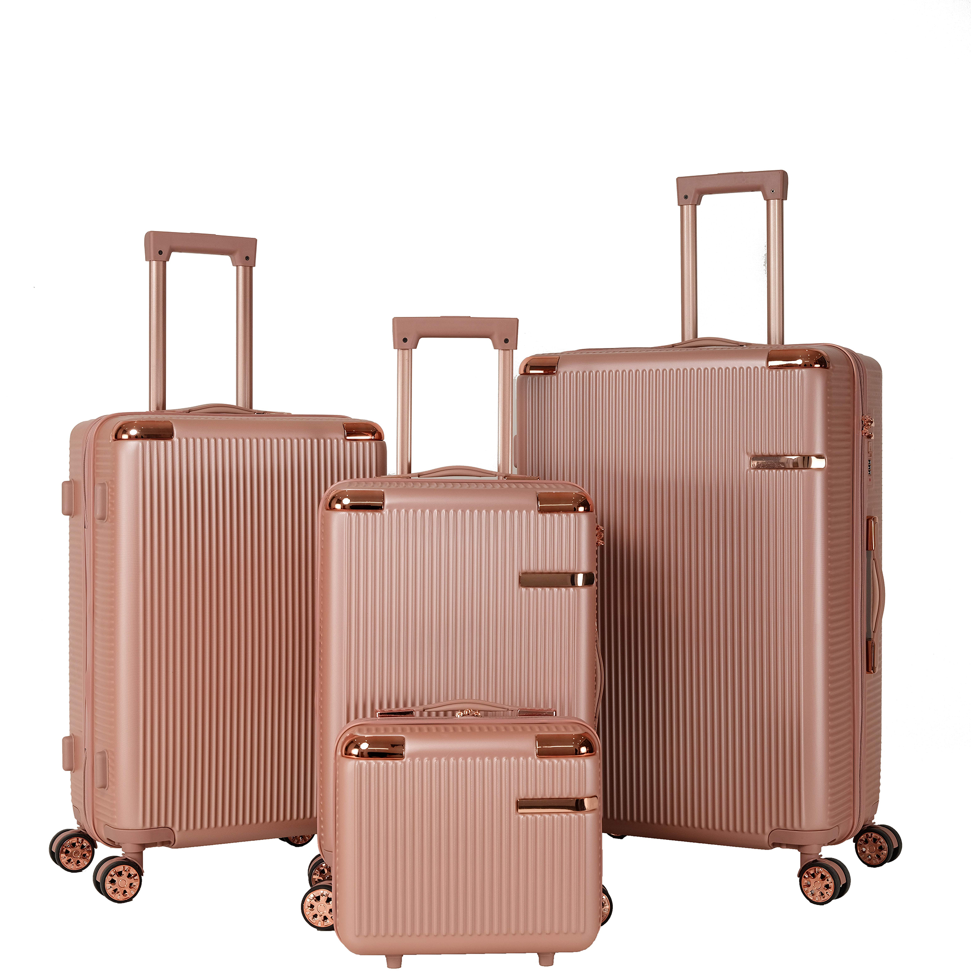 4 Pieces Luggage Sets Travel Luggages TSA Lock Suitcase 360° Dual Spinner Wheel