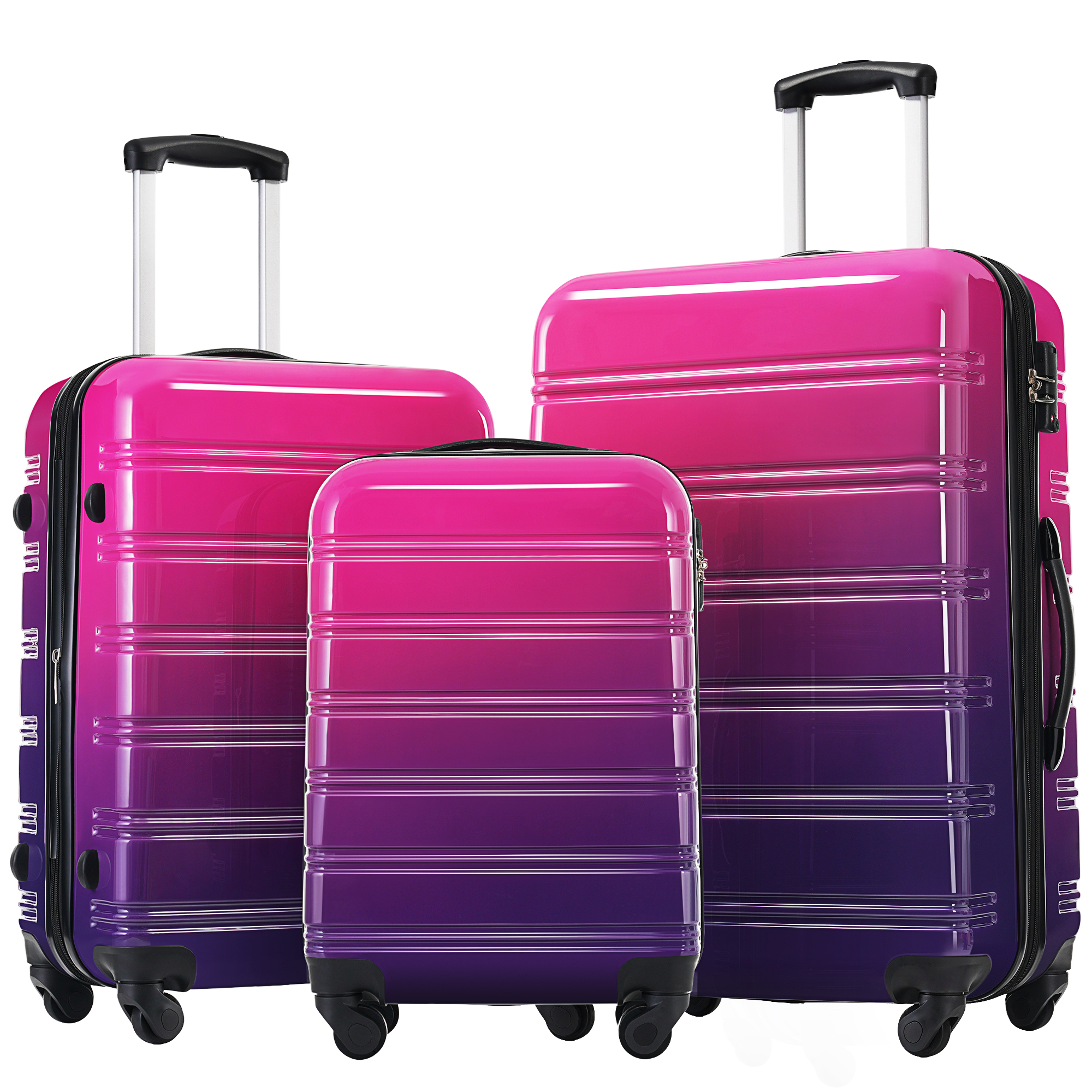 Set Hardshell Carry On Suitcase With Spinner & Tsa 20''24''2