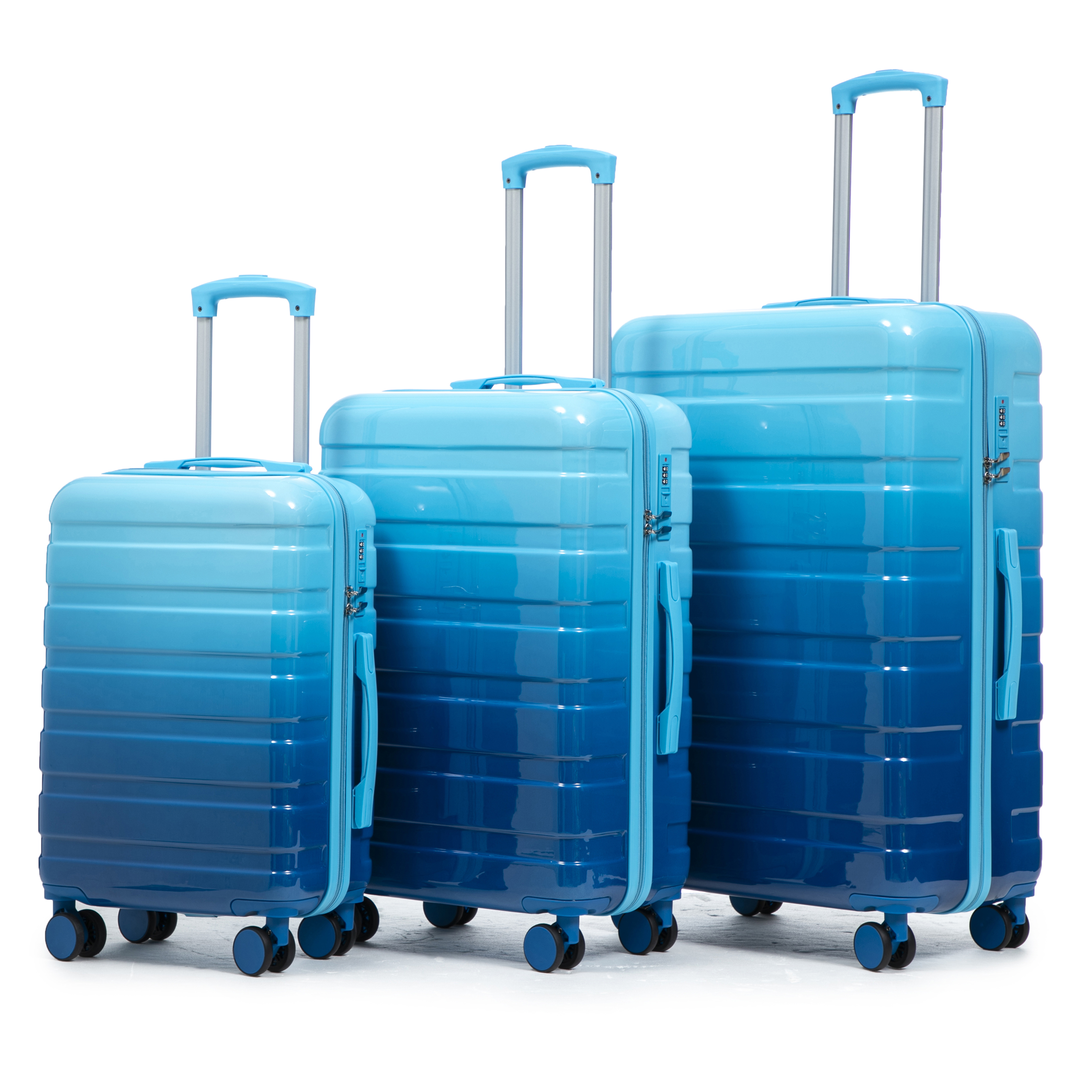 Set Spinner Hardshell On Suitcase Gradient Color 20"/24"/28"