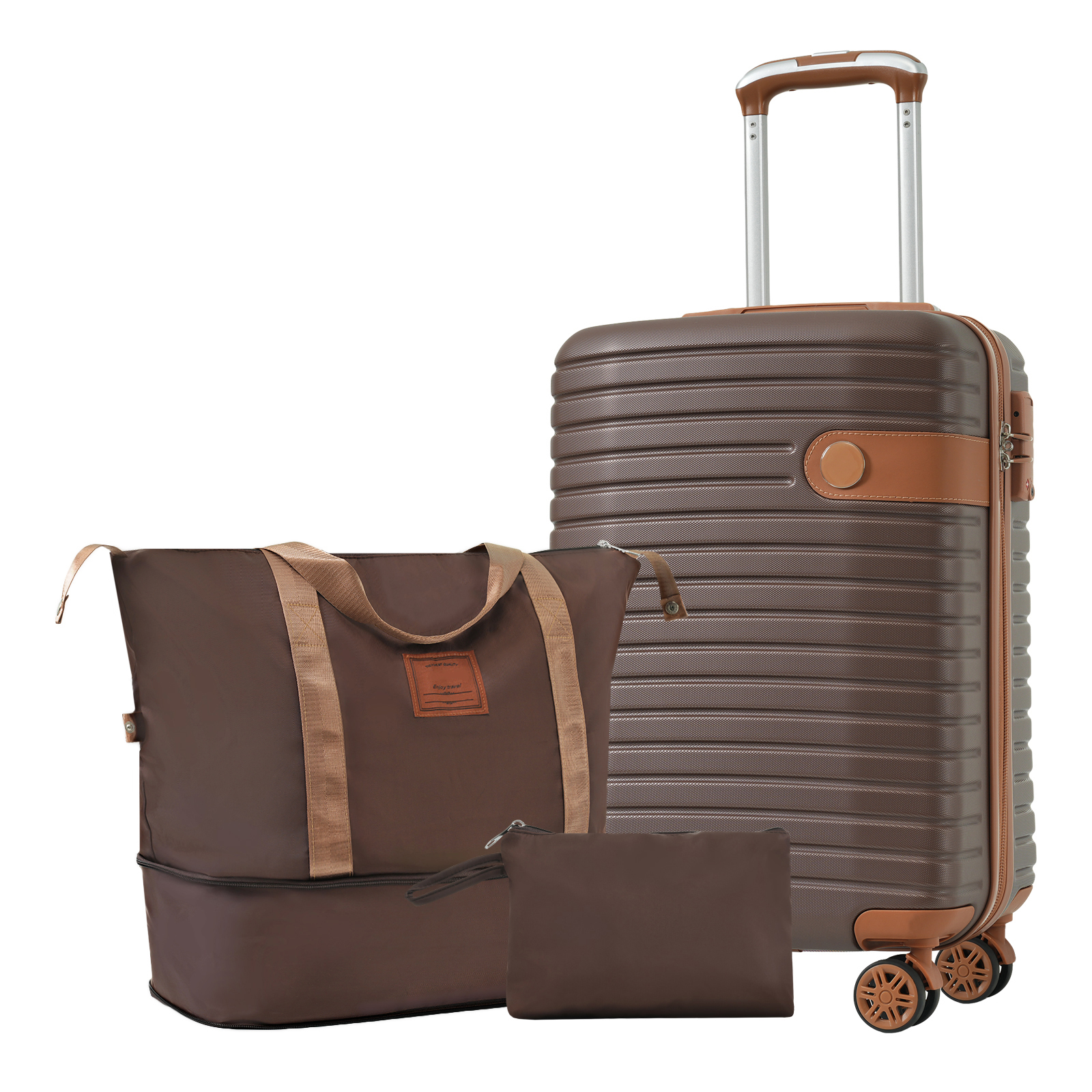 Luggage Sets 3 PCS Carry on Luggage 22x14x9 Airline Approved Hardshell Suitcase