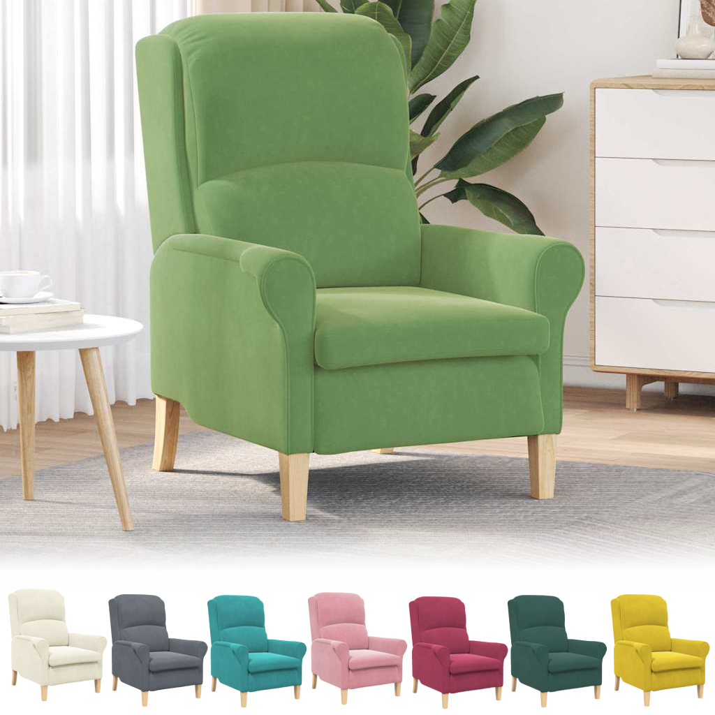 Sessel Samt Wohnzimmersessel Loungesessel Velvetsessel Lounge Ohrensessel Sofa