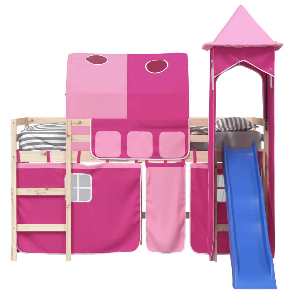 Vorhänge Vorhang Set für Hochbett mit Tunnel Vorhang Set Bettvorhang Polyester - Produktbild 4
