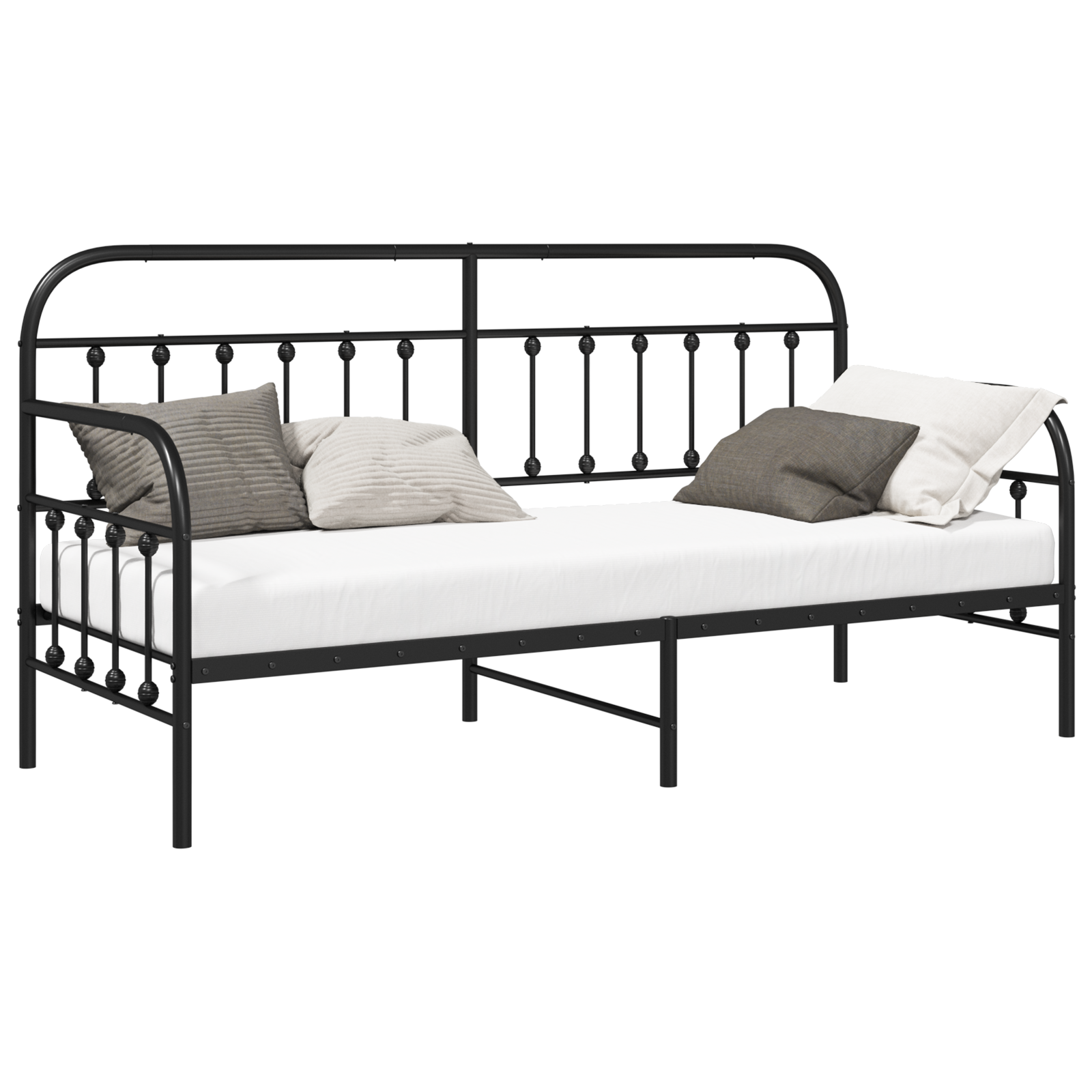 Bettgestell Tagesbett-Rahmen Metall Daybed Bettsofa Metallbett Schlafzimmerbett - Produktbild 2