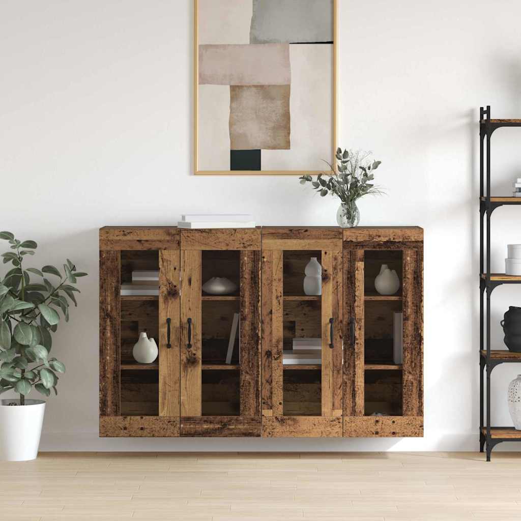 2 Stk. Wandschränke Hängeschrank Sideboard Beistellschrank Anrichte hänged