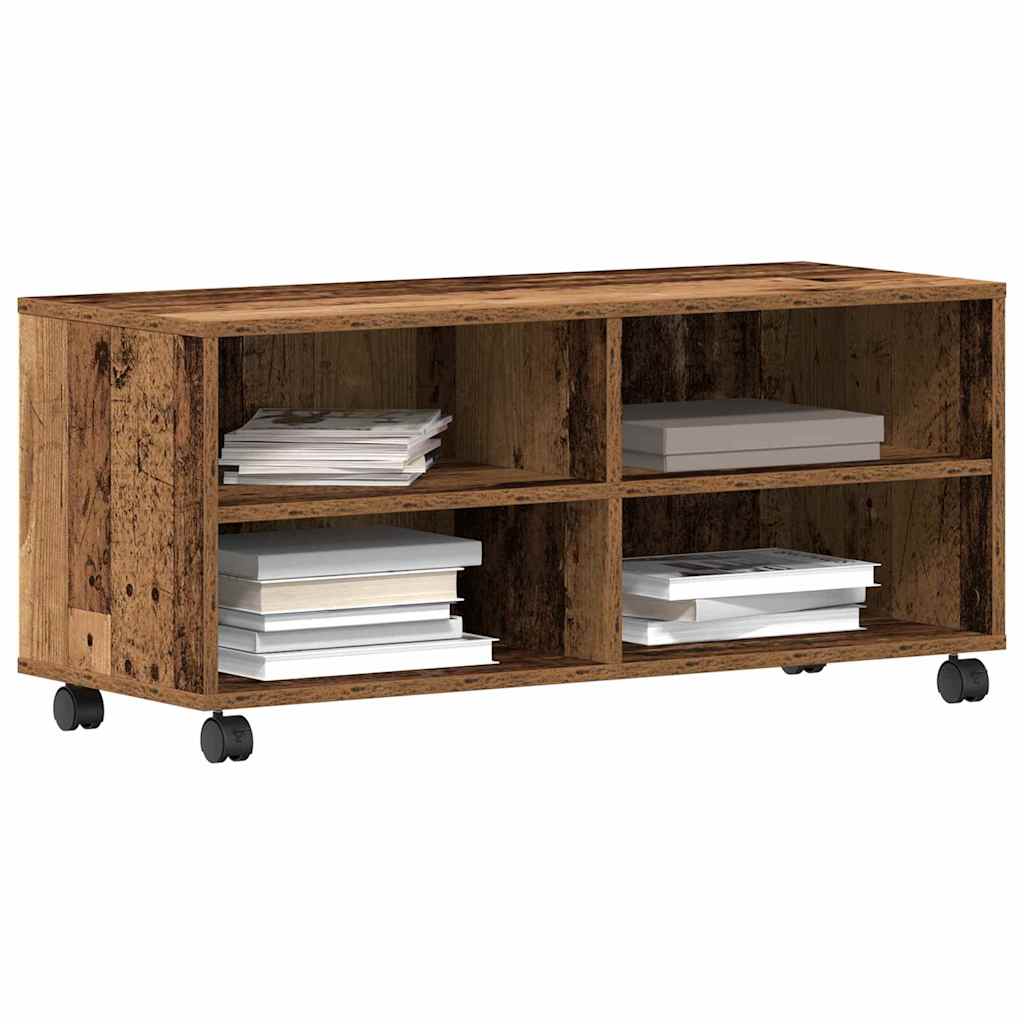 TV-Schrank mit Rollen Lowboard Fernsehschrank Fernsehtisch Holzwerkstoff - Produktbild 2