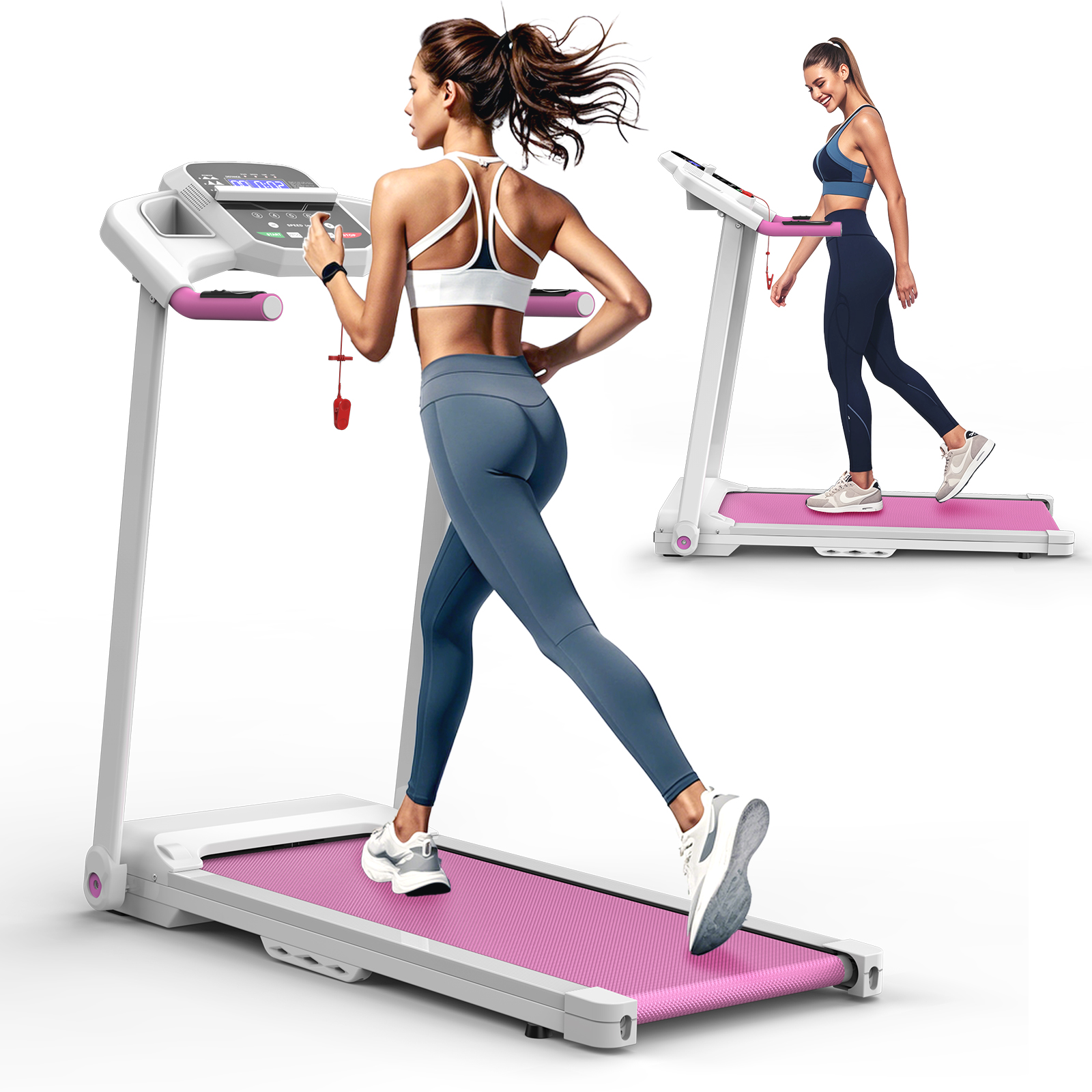 2.5HP Motor Electric Folding Treadmill Running Walking Machine for Home Office