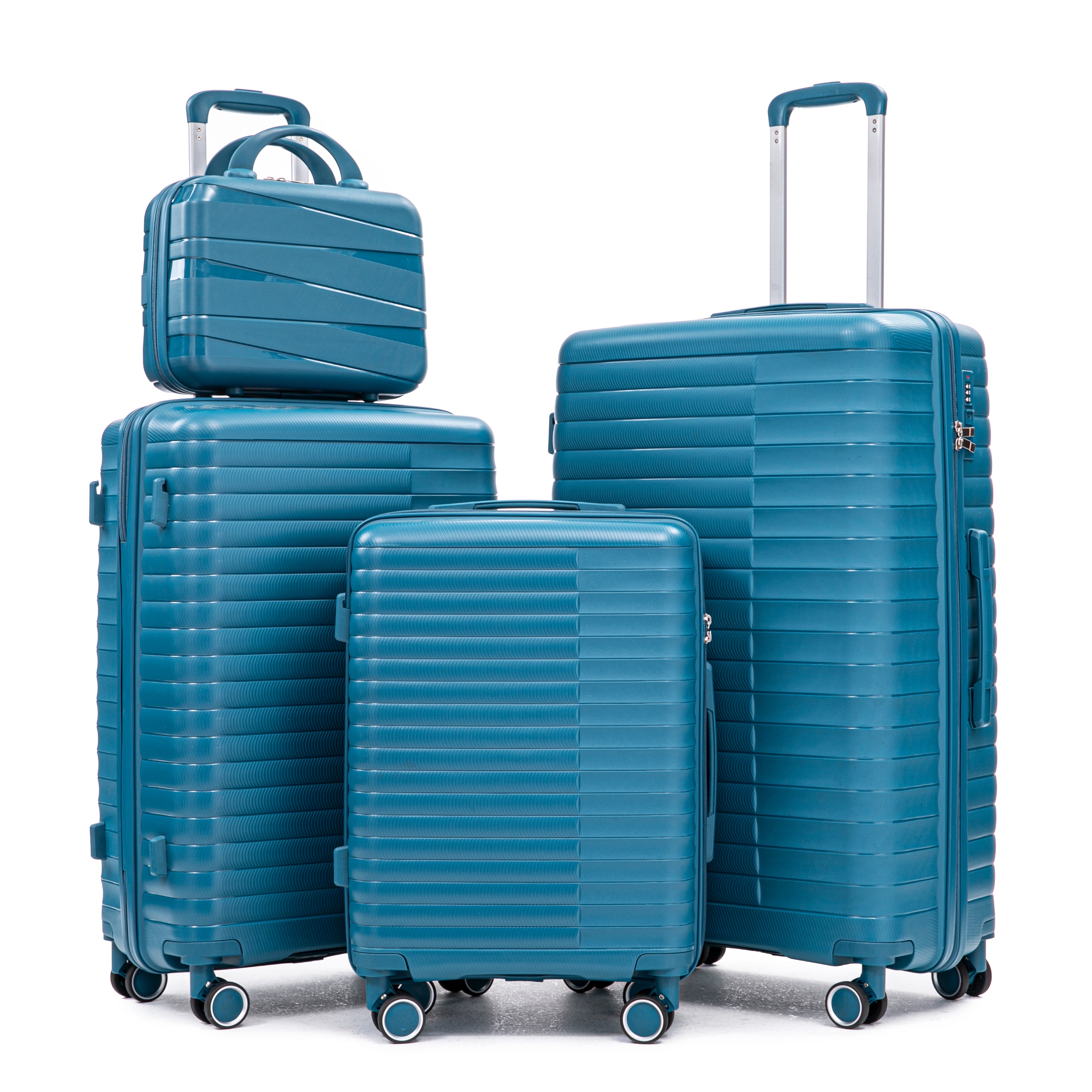 14″/20″/24″/28″ 4 pcs PP Spinner Wheel Luggage Carry on Suitcase Travel Luggage