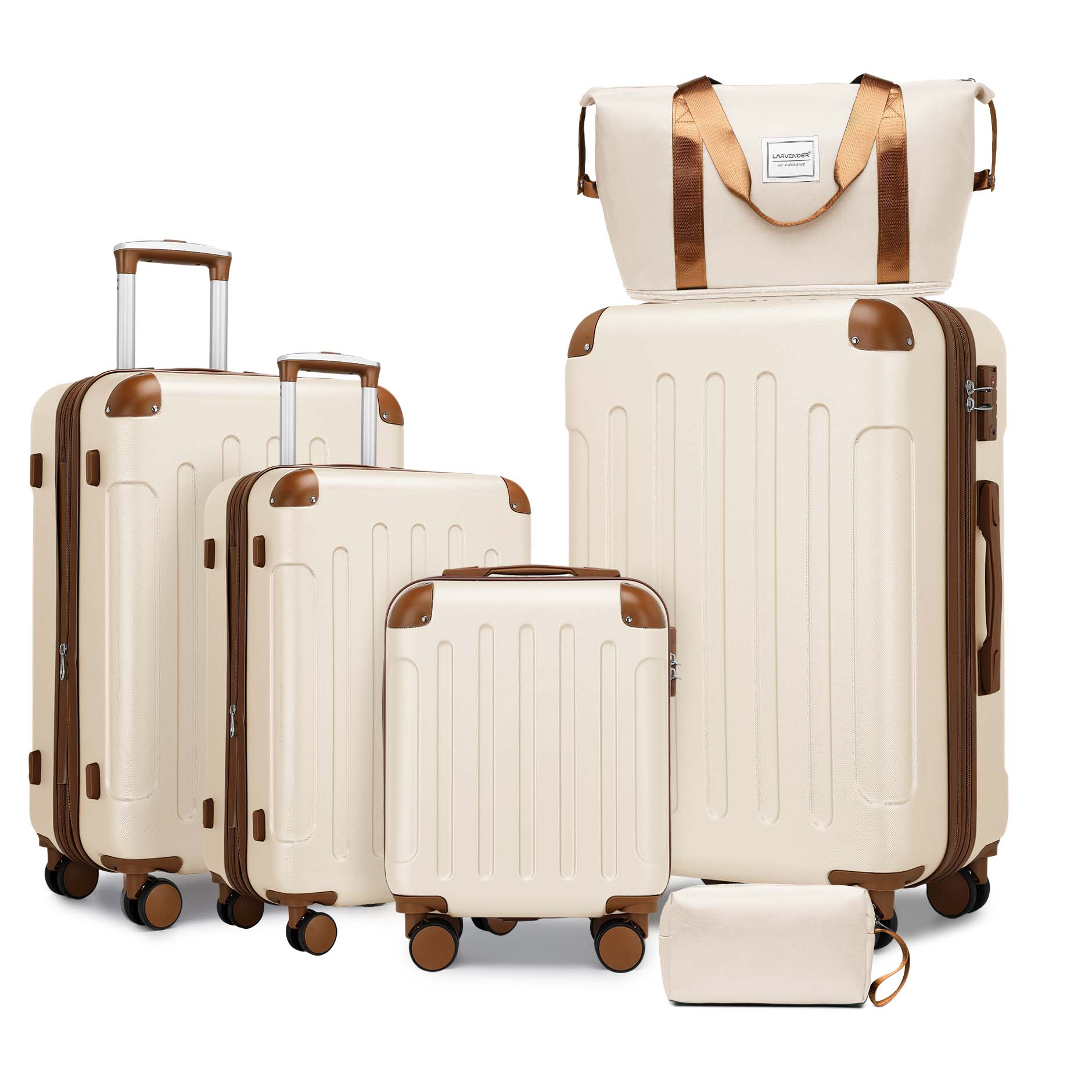 Sets 6 Piece With Duffel Bags Expandable Business Travel Sui