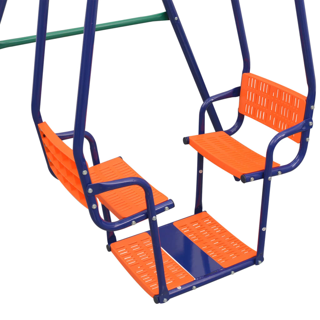 Kinderschaukel Gartenschaukel Schaukelgerüst Schaukelgestell Stahl Rahme Outdoor - Produktbild 7